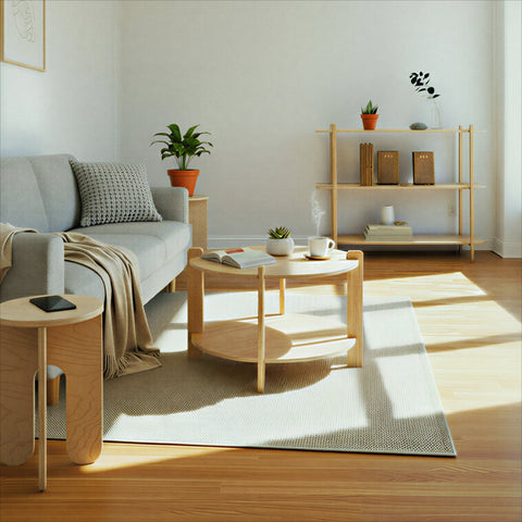 The Best Durable Furniture for Airbnb Properties (Tested by Hosts) featuring a cozy living room with modern furniture.