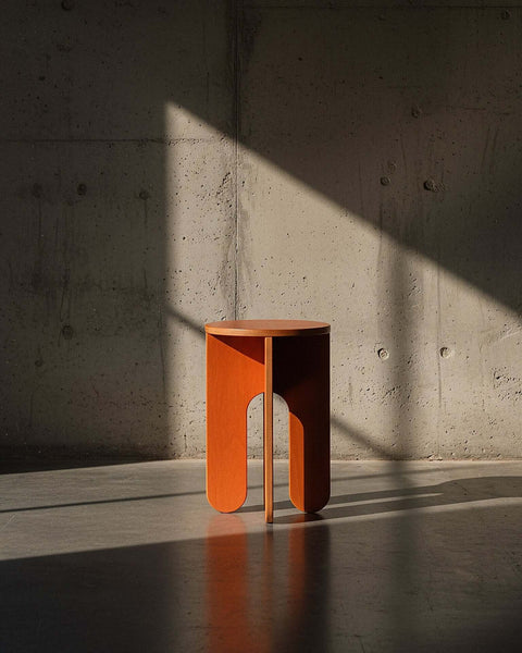 Orange Stain Stool