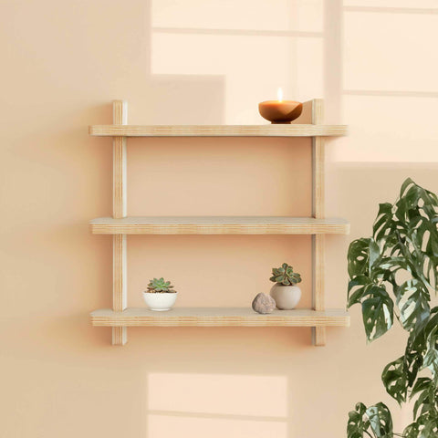 3 tier shelf decorated