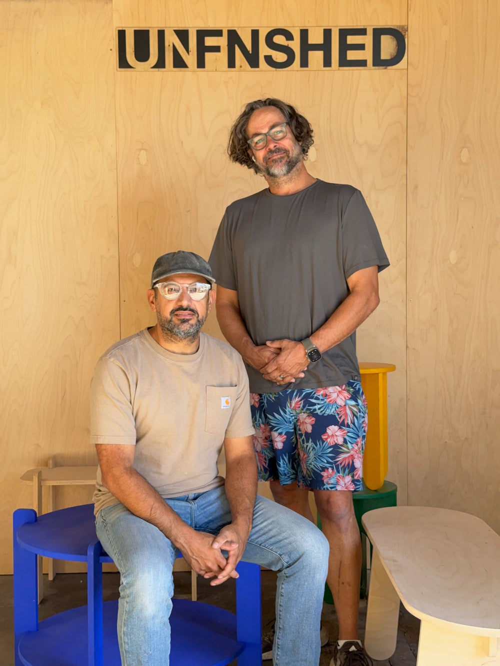 UNFNSHED founders in the California studio
