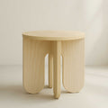 Side Table made of natural wood with a minimalist design, perfect for home decor and versatile use.