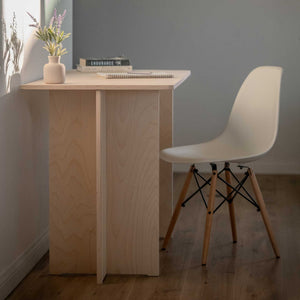 Modern Desk featuring clean design and premium birch plywood in a minimalist home office setting.