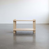 Modular Shelf in light wood finish featuring sturdy legs, perfect for home or office use, versatile and easy to assemble.
